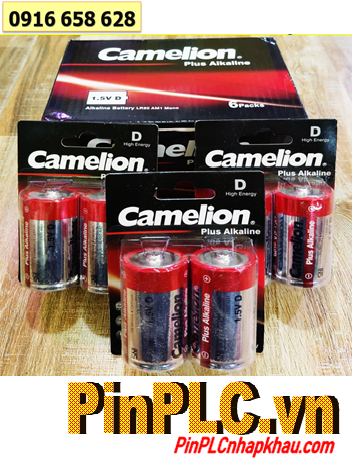COMBO 01hộp (6vỉ=12viên) Pin D 1.5v Plus Alkaline Camelion LR20 (Vỉ đỏ) chính hãng _Giá chỉ 522.000/Hộp